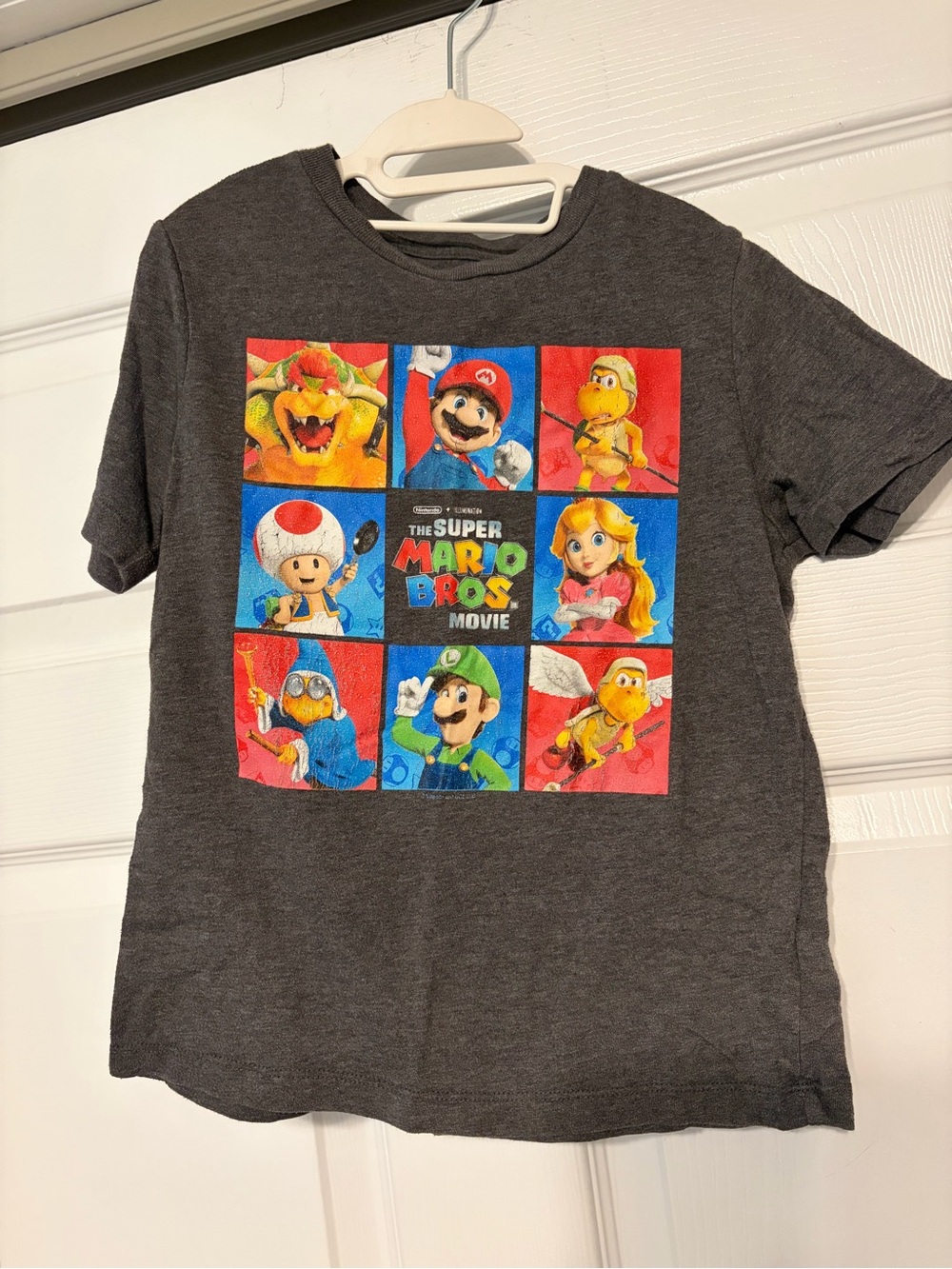 Nintendo Super Mario Bros. Movie T-Shirt – Gray – Size S
